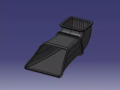 KTM 690 SM AIRBOX SNORKEL 3D print model