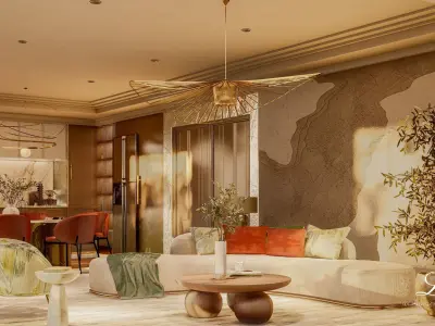 living room luxury  3D model