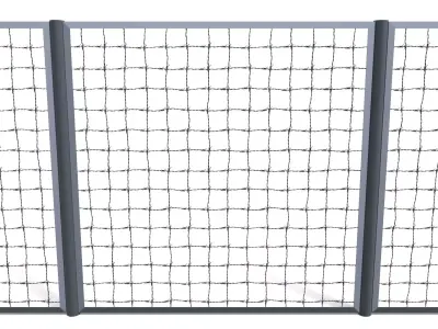 Low Poly Modular Fence 15 Low-poly 3D model