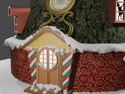 Christmas house 3D model