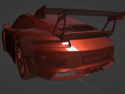 Porshche 911 Gt3 Rs 2018 3D model