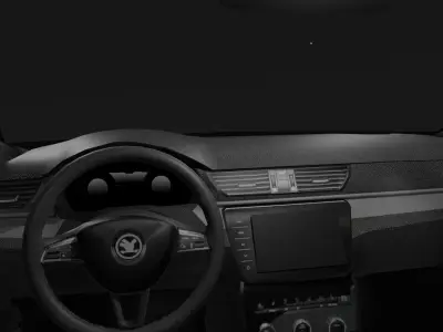 Skoda Superb LK  Low-poly 3D model