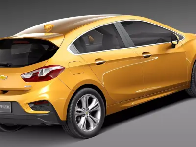 Chevrolet Cruze RS hatchback 2016 3D model