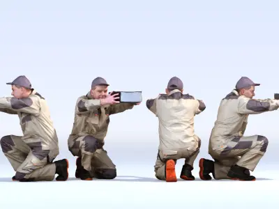 Dosch 3D - People - Factory Worker Vol 3 3D model