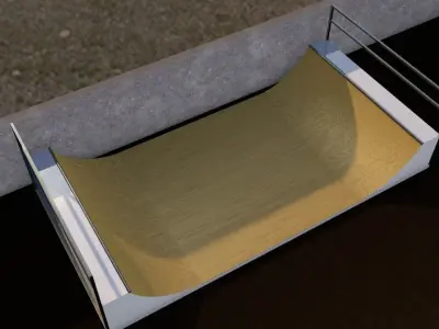 Mini Ramps Skateboarding Free 3D model