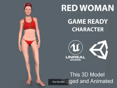 Character Collection Game Ready different body poses in