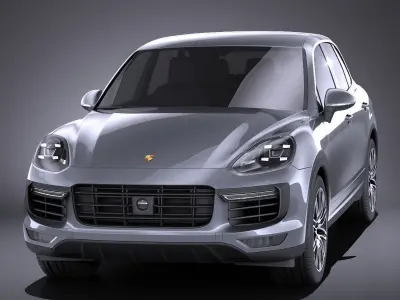 Porsche Cayenne Turbo 2016 VRAY 3D model