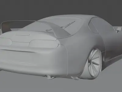 Toyota Supra MK4 Rigged 3D model