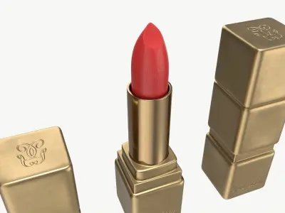 Guerlain Kisskiss Matte Lipstick 3D model