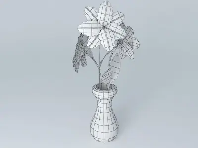 Flowers in a vase Free 3D model