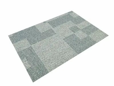 Fabric Textured Carpet Lowpoly Low-poly 3D model