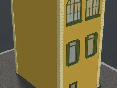 Retro house 3D model