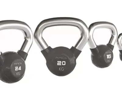 Physical Performance Polyurethane Kettlebells 3D model