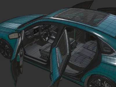 Geely Preface 2022 3D model