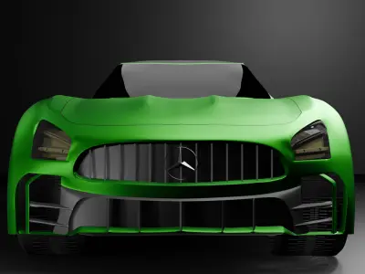 Mercedes AMG GTs Low-poly 3D model