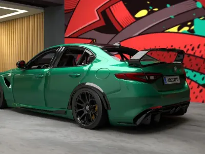 Alfa Romeo Giulia GTAM Stage3 3D model