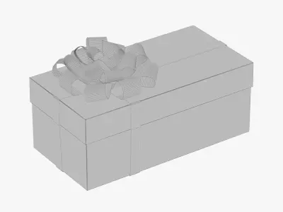 Christmas gift box 05 3D model