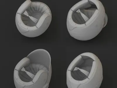 Motorcycle Helmet 3D model