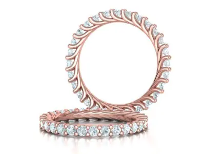 Bespoke Full Eternity Diamond Ring 3dmodel 3D print model