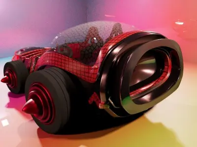  crash game magical car 3D model