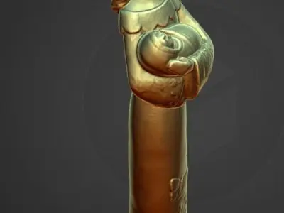 mother holding baby mothers day 3D print model