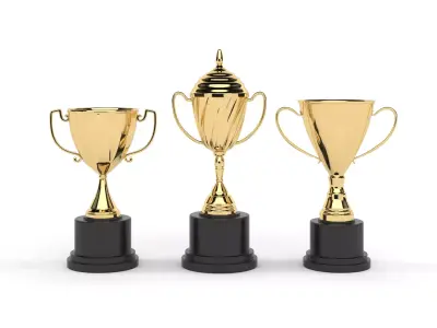 Cups Trophy 3D model 8