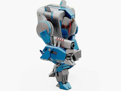 DROID PYROUS  Rigged for Unreal Engine - Unity - MIXAMO 3D model