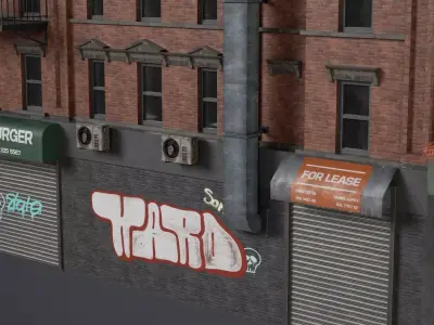 Game Ready Apartment Building Pack V1 Low-poly 3D model