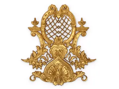 Classic decor ornament carved 67 3D model