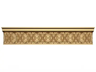 Cornice Decoration Molding 050 Low-poly 3D model
