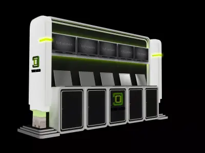  Booth Exhibition Stand a444c 3D model