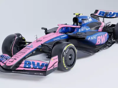 F1 2025 Alpine A525 Formula 1 Race Car Low-poly 3D model