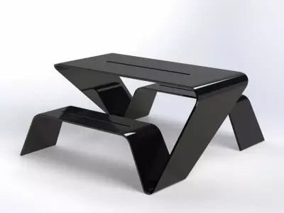 Futuristic Table Model 3D model