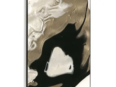 Plaster Two Photo Frame 389 Low-poly 3D model