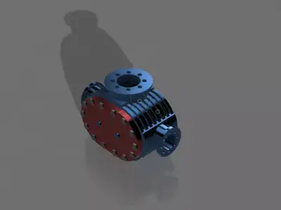 compressor pump 3D model