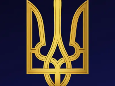 Ukraine State Emblem M 5 3D model