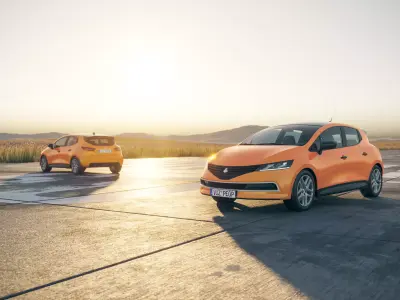 Orange hot hatch unbranded  3D model