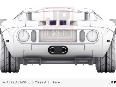 Classic sport US car Classe A  3D model