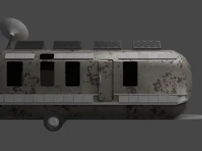 Old Caravan 3D model