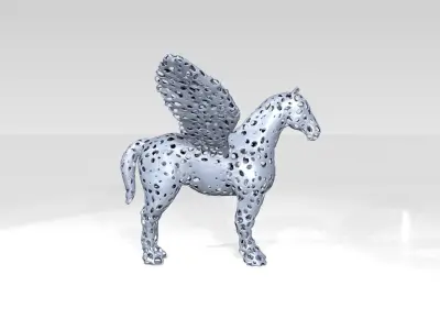 Pegasus Voronoi 3D model