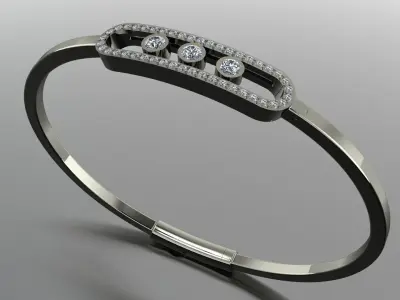 Messika bracelet 3d printing model 3D print model