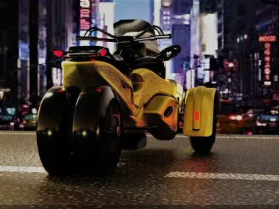 BRP Can-Am Spyder ST- Vehicle 3D model