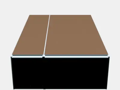 PAX - BERGSBO Wardrobe 4 Low-poly 3D model