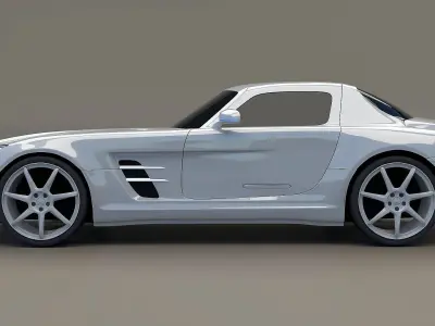 Mercedes AMG retrostyled 3D model