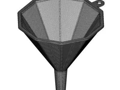 Decagonal Funnel 3D print model