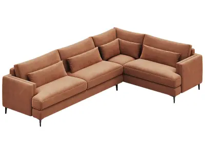 Sumner Two-Piece Sectional By Arhaus 3D model