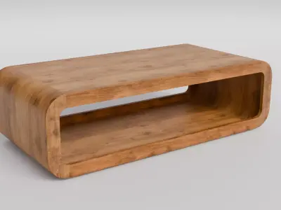 Coffee Table 06 Low-poly 3D model