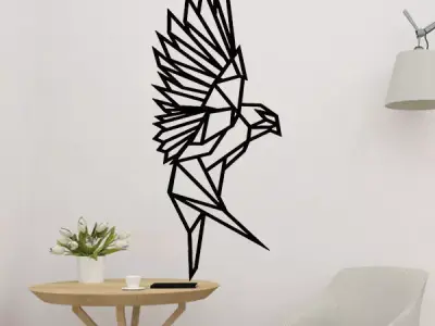 Geometric Eagle Wall Decor 3D print model