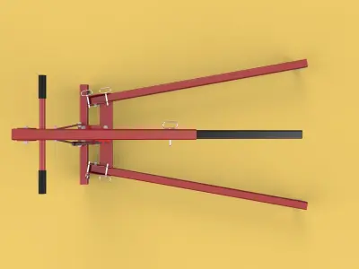 MOBILE HYDRAULIC ENGINE CRANE HOIST HEAVY LIFTING FOLDING MANUAL 3D model