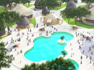 Resort 3d elements pack 3D model